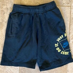 Nike Boys Navy Blue 'Just Do It' Logo Shorts